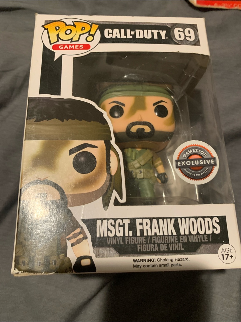 Funko Pop! Call of Duty MSGT. Frank Woods Vinyl Figure - Green & Black